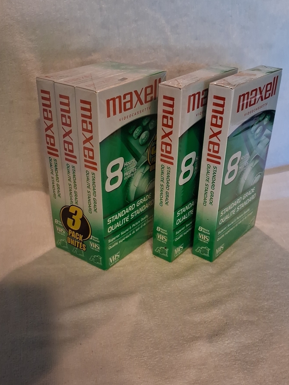 Maxell VHS Tapes - 5 (8 Hour) Blank Vhs Tape
